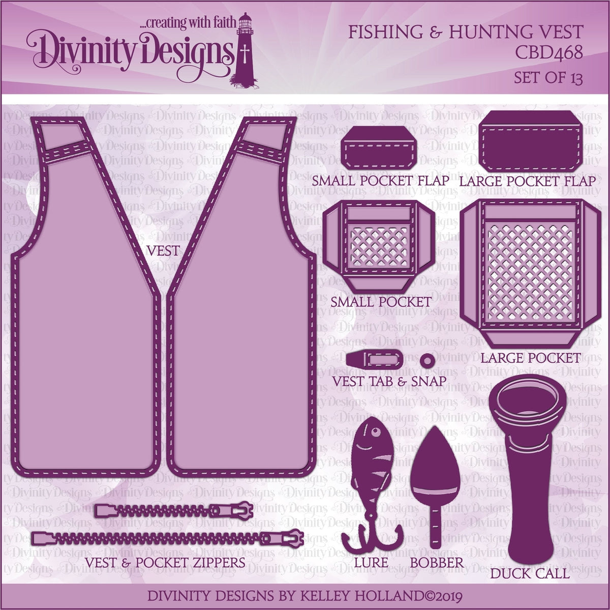 Divinity Designs Die, Fishing & Hunting Vest – Scrap Chicks