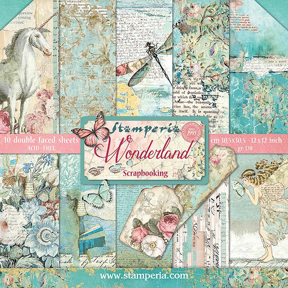 Stamperia Paper Pack 12x12, Wonderland