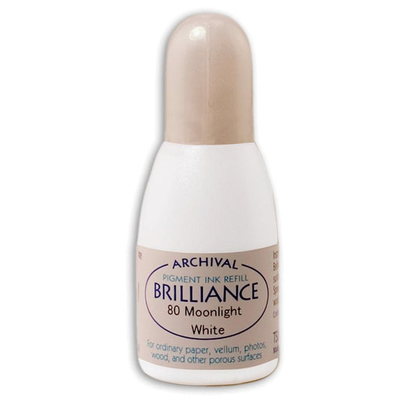 Tsukineko Brilliance Inker, Moonlight White