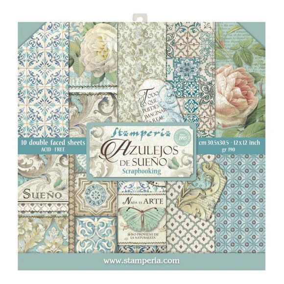 Stamperia Paper Pack 12x12, Azulejos