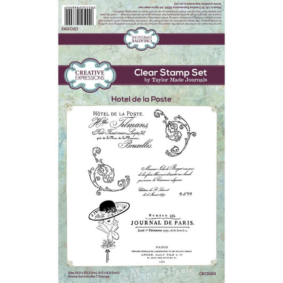 Creative Expressions Stamp, Taylor Made Journals - Hotel De La Poste
