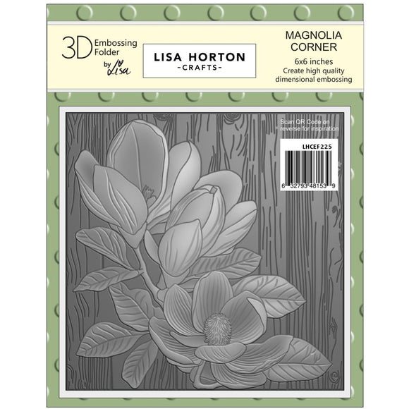 Lisa Horton Embossing Folder, Magnolia Corner