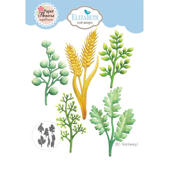 Elizabeth Craft Designs Die, Floral Greenery 3