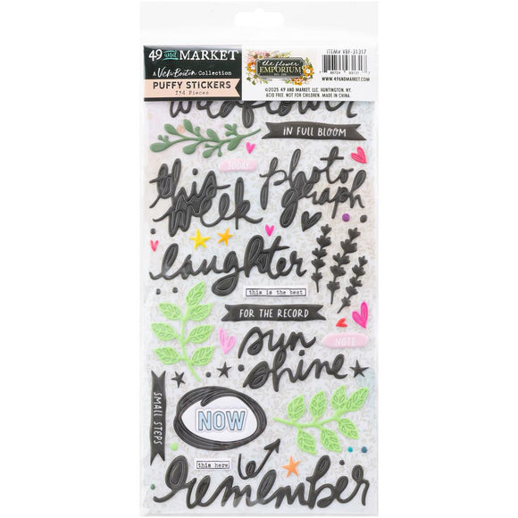 49 And Market by Vicki Boutin, Embellishment, The Flower Emporium - Puffy Stickers