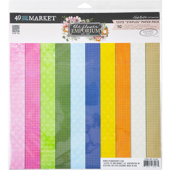 49 And Market by Vicki Boutin, Paper, The Flower Emporium - Collection Pack Staples 12