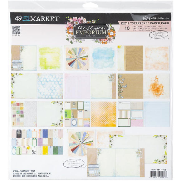 49 And Market by Vicki Boutin, Paper, The Flower Emporium - Collection Pack 12