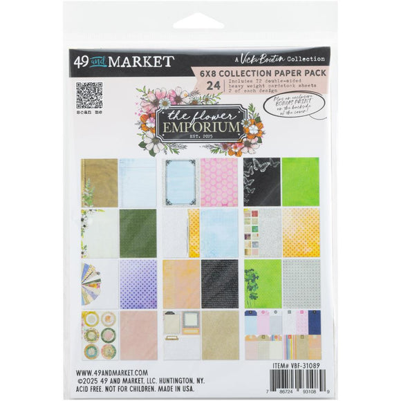 49 And Market by Vicki Boutin, Paper, The Flower Emporium - Collection Pack 6