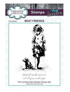 Creative Expressions Stamp, Andy Skinner - Best Friends