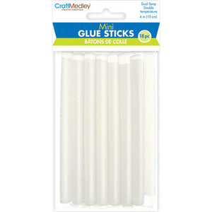 Craft Medley Adhesive, Mini Glue Sticks 4" 18Pcs