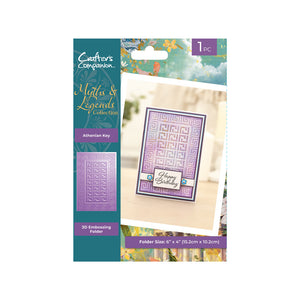 CC Embossing Folder 3D, Myths & Legends - Athenian Key