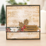 CC Embossing Folder 2D, Holly & Ivy - Christmas Music