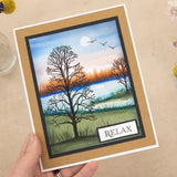 CC Sheena Crafts Stamp, Draw the Line - Into the Forrest