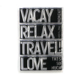 Elizabeth Craft Stamp, Block Words - Travel