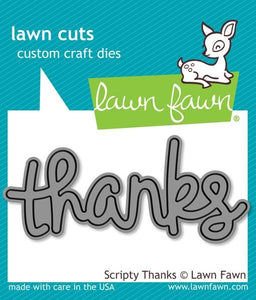 Lawn Fawn Die, Scripty Thanks