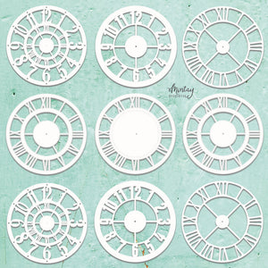 Mintay Embellishment, Chippies - Clocks Set