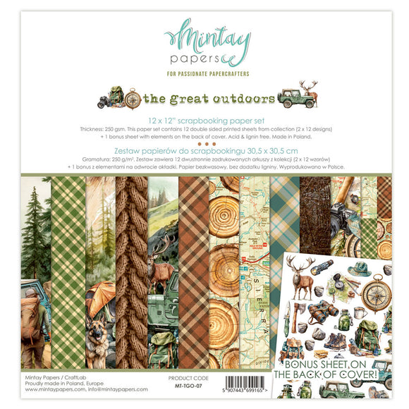 Mintay Paper Collection Kit 12X12, The Great Outdoors