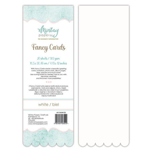 Mintay Paper, Fancy Cards White 02