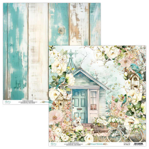 Mintay Paper 12x12, Winged Melodies -   Multiple Patterns Available