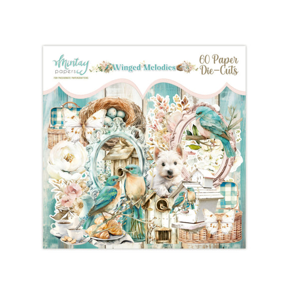 Mintay Embellishment, Paper Die-Cuts - Winged Melodies , 60 pcs