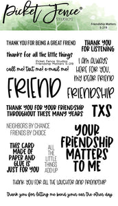 Picket Fence Studios Stamp, Friendship Matters