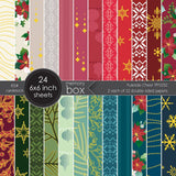 Memory Box Paper, 6"x6" - Yuletide Cheer