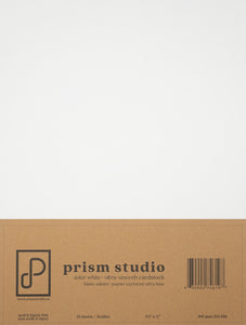 Prism Studio Paper Cardstock 8.5X11, Ultra-Smooth Cardstock 110 lb - Solar White (25 sheets)