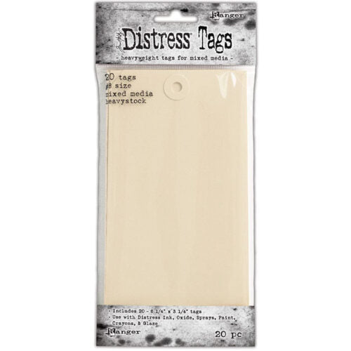 Tim Holtz Paper, Mixed Media – Heavystock – #8 Tags (20 Pieces)