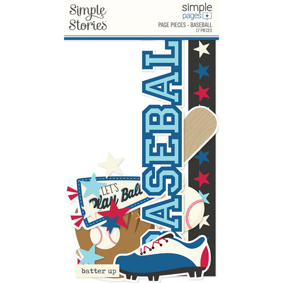 Simple Stories Ephemera, Simple Pages Page Pieces - Baseball