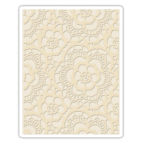 Sizzix Embossing Folder 3D, Tim Holtz Texture Fades - Lace