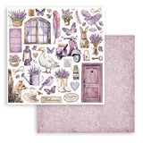 Stamperia Paper 12x12, Lavender - Various Designs Available