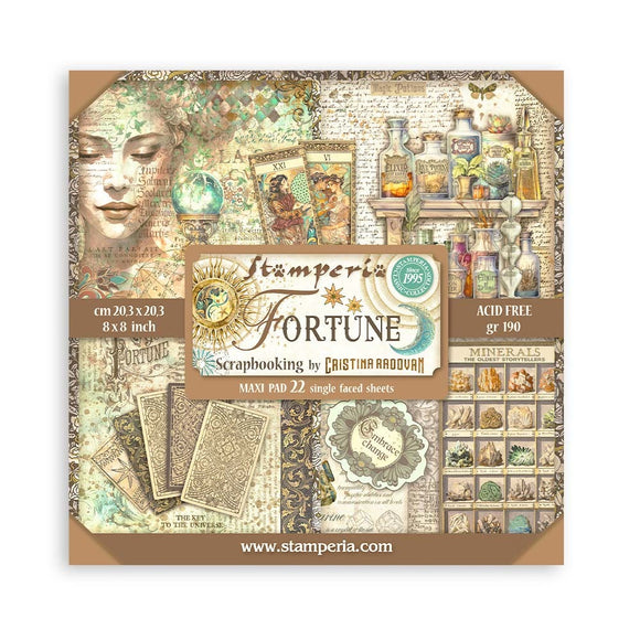 Stamperia Paper Pack 8x8, Fortune - Maxi