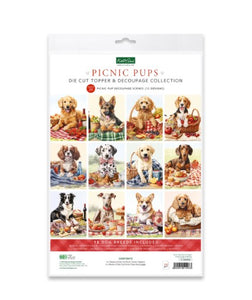 Katy Sue Embellishment, Die Cut Topper & Decoupage Collection - Picnic Pups