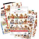 Katy Sue Embellishment, Die Cut Topper & Decoupage Collection - Picnic Pups