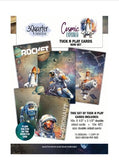 3Quarter Designs Embellishment, Tuck N Play Cards Pack, Mini Set - Cosmic Explorer