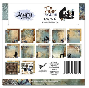 3Quarter Designs Paper, 6x6 Paper Pack - Father Figure