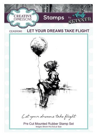 Creative Expressions Stamp, Andy Skinner - Let Your Dreams Take Flight