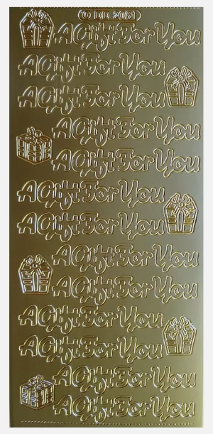 Peel Off Stickers Embellishment,  Card Making Sentiments - A Gift for you