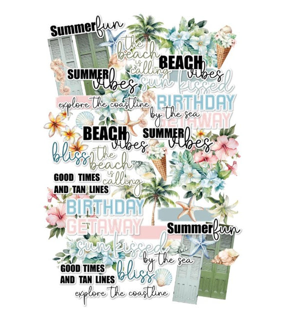 Uniquely Creative Embellishment, Coastal Bliss Creative Cuts