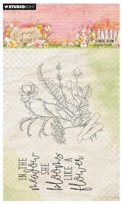 StudioLight Stamp, Flower Bloom Spring Meadow