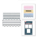 Spellbinders Die -  Pressed Lace Borders Press Plate & Die Set from the Vivid Expressions Collections