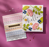 Spellbinders Die -  Pressed Lace Borders Press Plate & Die Set from the Vivid Expressions Collections