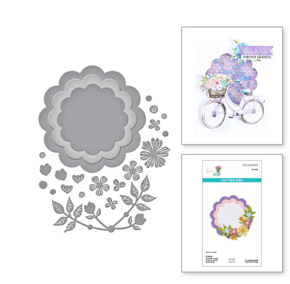 Spellbinders Die -  Scallop Journal Cards Etched Dies