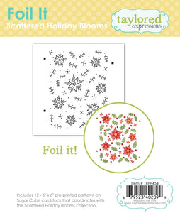 Taylored Expressions Embellishment, Foil It, Scattered Holiday Blooms