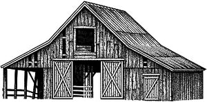 Stampscapes Stamp, Old Barn lg