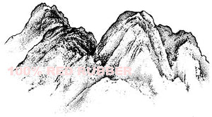 Stampscapes Stamp, Mystic Mountains (Lg)