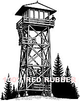 Stampscapes Stamp,  Fire Lookout Lg