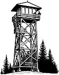 Stampscapes Stamp,  Fire Lookout Sm