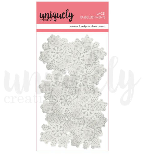 Uniquely Creative Embellishment - Delicate Lace Flowers