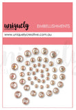 Uniquely Creative Embellishment, Rhinestone / Pearls - Multiple Colors Available