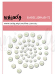 Uniquely Creative Embellishment, Rhinestone / Pearls - Multiple Colors Available